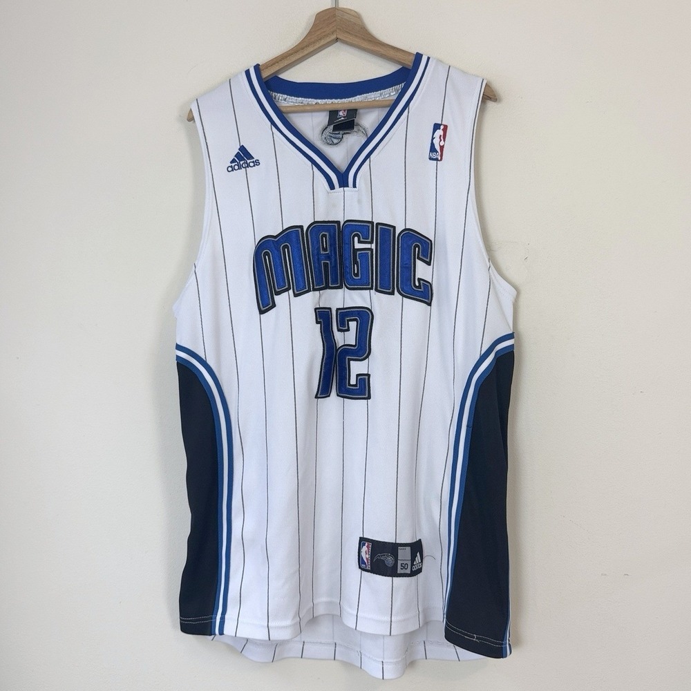 Vintage Adidas Orlando Magic Dwight Howard Stitched White Jersey 50 XL